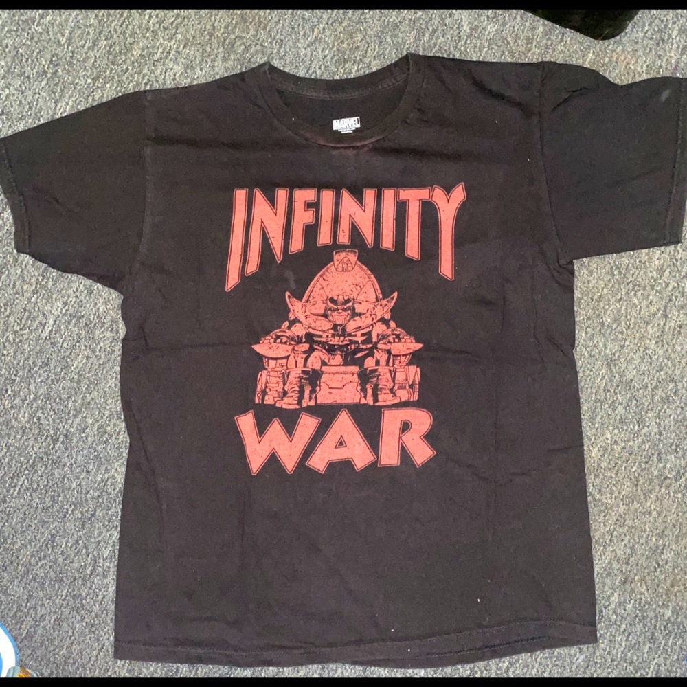 Infinity War Marvel Black Shirt
